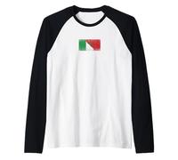 Drapeaux Italie et Maroc - Marocain Italien Manche Raglan