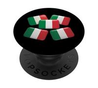 Drapeaux Italiens 3D Love Italy I Love Italy Meme Drapeau Italien PopSockets PopGrip Adhésif