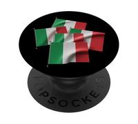 Drapeaux Italiens 3D Love Italy I Love Italy Meme Drapeau Italien PopSockets PopGrip Adhésif