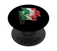 Drapeaux Italiens 3D Love Italy I Love Italy Meme Drapeau Italien PopSockets PopGrip Adhésif