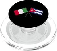 Drapeaux Italiens cubains croisés Italie Cuba PopSockets PopGrip pour MagSafe