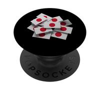 Drapeaux Japonais 3D Love Japan I Love Japan Meme Drapeau Japonais PopSockets PopGrip Adhésif