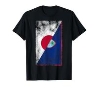 Drapeaux Japonais Guam - Guaméen Japonais T-Shirt