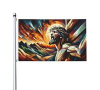Drapeaux Jésus Religion Foi Couleur Vive Flag Personnalisé Garden Flag Pour Célébrations L'Extérieur Bar 3X5Ft