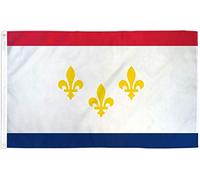 Drapeaux La Nouvelle-Orléans Couture Double Face Flag Œillets En Laiton Dans Drapeau Pirate Pour Célébrations Patio Home 3X5Ft