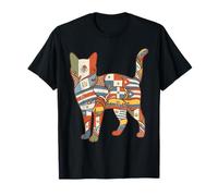 Drapeaux Latino-américains Chat Patrimoine hispanique T-Shirt