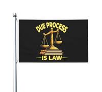 Drapeaux Le Respect Des Procédures Légales Est Une Loi Bannières Avec Œillets Durable Drapeaux De Maison Pour Vacances Clubs Fêtes 90X150Cm