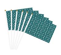 Drapeaux légers avec imprimé cygnes mignons et pratiques pour fête, défilé, événements, festivals, décoration