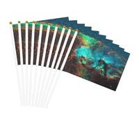 Drapeaux légers avec imprimé galaxie univers espace pratique pour fête, défilé, événements, festivals, décoration