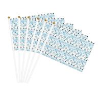Drapeaux légers avec imprimé pingouins mignons et pratiques pour fête, défilé, événements, festivals, décoration
