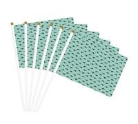 Drapeaux légers et pratiques avec imprimé baleines de l'océan Pacifique pour fête, défilé, événements, festivals, décoration