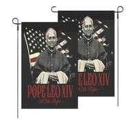 Drapeaux Léon Xiv Pape Léon Xiv Couleur Vive Garden Flag Œillets En Laiton Dans Drapeau Pirate Pour Patio L'Extérieur Célébrations 3X5Ft