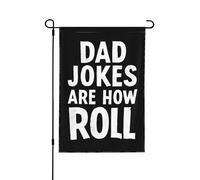 Drapeaux « Les blagues de papa, c'est mon truc », petits drapeaux de jardin 12x18 double face pour fête