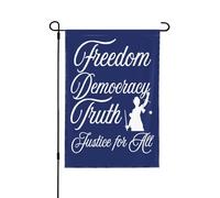 Drapeaux Liberté, Démocratie et Vérité FDT Foxtrot-Delta-Tango 30 x 45 cm (12 x 18 pouces) - Panneau de jardin