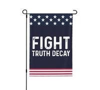 Drapeaux « Luttons contre la corruption » en polyester, impression recto verso, décoration extérieure, panneau de jardin, bannière