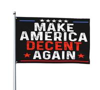 Drapeaux « Make America Decent Again » 120 x 180 cm, anti-haine, anti-mensonge, drapeaux libéraux de qualité s
