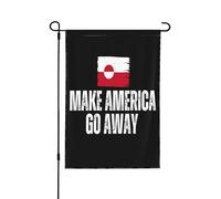 Drapeaux « Make America Go Away » du Groenland, à vendre, 12 x 18, bannière de jardin double face, sans drapeau