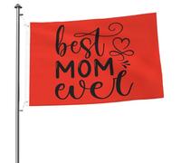 Drapeaux « Meilleurs mamans de tous les temps » pour l'extérieur, bannière robuste double face de 2 x 3 pieds, pour la maison, la cour, le festival, la décoration extérieure du jardin, drapeau de bien