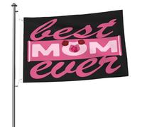 Drapeaux « Meilleurs mamans de tous les temps » pour l'extérieur, bannière robuste double face de 2 x 3 pieds, pour la maison, la cour, le festival, la décoration extérieure du jardin, drapeau de bien