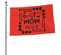 Drapeaux « Meilleurs mamans de tous les temps » pour l'extérieur, bannière robuste double face de 2 x 3 pieds, pour la maison, la cour, le festival, la décoration extérieure du jardin, drapeau de bien
