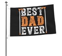 Drapeaux « Meilleurs papas de tous les temps » pour l'extérieur, bannière robuste double face de 2 x 3 pieds, pour la maison, la cour, le festival, la décoration extérieure du jardin, drapeau de bienv