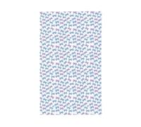 Drapeaux mignons avec nœud bleu pour maison, cour, 91 x 152 cm, bannière de vœux avec œillets, décoration d'intérieur ou d'extérieur