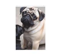 Drapeaux mignons pour animaux de compagnie pour l'extérieur 6 x 0,9 m - Impression verticale double face - Drapeau de jardin - Bannière de vacances avec œillets - Drapeau de maison pour pelouse