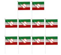 Drapeaux miniatures en bâton - Étui résistant aux intempéries, standard de défilé portable de 50 g, panneau décoratif compact, ensemble textile vibrant de 10 pièces | Petites bannières à main pour les