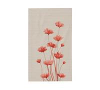 Drapeaux minimalistes de fleurs brodées, 9,6 x 1,5 m, bannière de vœux avec œillets, décoration d'intérieur et d'extérieur