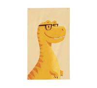 Drapeaux minimalistes de maison de jardin dinosaures de dessin animé, 9,6 x 1,5 m, bannière de vœux avec œillets, décoration d'intérieur et d'extérieur