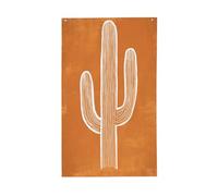 Drapeaux minimalistes marron cactus, 9,5 x 1,5 m, bannière de vœux avec œillets, décoration d'intérieur ou d'extérieur