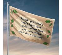 Drapeaux muraux drôles reconnaissants pour la commodité moderne : une interprétation humoristique sur les compétences de survie, drapeaux de dortoir, drapeaux pour gars (30 x 45 cm)