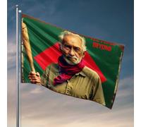 Drapeaux muraux drôles vintage légende du baseball : The Peace Beyond Drapeaux de dortoir pour gars drapeaux pour hommes (152 x 244 cm)