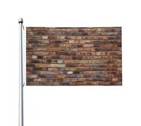 Drapeaux muraux en brique pour l'extérieur - 9,1 x 1,5 m - Drapeau de jardin saisonnier double face avec œillets - Drapeau d'extérieur pour décoration de maison, toile de fond pour photo