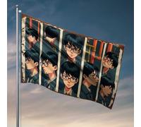 Drapeaux muraux pour hommes, expressions faciales d'un jeune homme dans différentes poses, drapeau occidental, décoration d'intérieur, bar extérieur (60 x 90 cm)