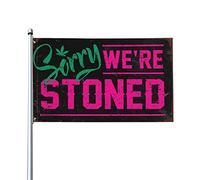 Drapeaux muraux pour les gars « Sorry We'Re » - Drapeaux cool pour garçons - Drapeaux pour chambre de garçons (152 x 244 cm)