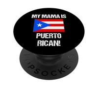 Drapeaux « My Mama is Porto Rico » PopSockets PopGrip Adhésif