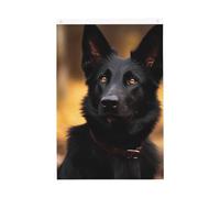 Drapeaux noirs de berger allemand pour l'extérieur 6 x 0,9 m - Impression verticale double face - Drapeau de jardin - Bannière de vacances avec œillets - Drapeau de maison pour pelouse, porche