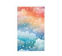 Drapeaux nuages arc-en-ciel 9,6 x 1,5 m - Drapeau de jardin double face pour maison, cour, extérieur et intérieur - Décoration de fête