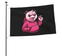Drapeaux Panda dominants pour l'extérieur 2x3 pieds double face robuste bannière drapeau pour maison cour festival extérieur jardin décoration drapeau de bienvenue