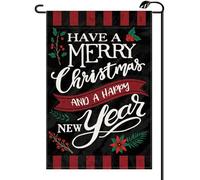 Drapeaux Passez Un Joyeux Noël Et Une Bonne Année 30X45Cm Drapeaux De Maison Durable Double Face Bannières Pour Ferme Porte Vacances