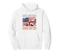 Drapeaux patriotiques américains Anglais Kinda American Kinda British Sweat à Capuche