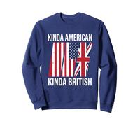Drapeaux patriotiques américains Anglais Kinda American Kinda British Sweatshirt