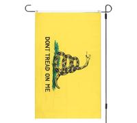 Drapeaux patriotiques pour chambre double face 89 x 150 cm | Bannière d'intérieur et d'extérieur Don't Step On Me - Décoration murale pour la maison, le dortoir, la grotte d'homme
