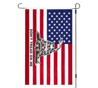 Drapeaux patriotiques pour chambre, drapeau conservateur | Bannière de serpent à sonnette,Drapeaux de garage innovants double face, drapeaux de serpent à sonnettes de fête de thé 35 × 59 p