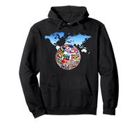 Drapeaux Pays Filles, Cartes du Monde Enfants, Cartes du Monde garçons. Sweat à Capuche