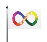 Drapeaux Personnalisé Fierté De L'Autisme Drapeau Extérieur Resistant Exterieur Drapeau De Jardin Pour Festival, Terrasse, Décoration D'Halloween, 90X150cm