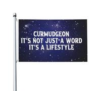 Drapeaux Personnalisé Grincheux, Ce N'Est Pas Juste Un Mot, C'Est Un Style De Vie Drapeau De Jardin Résistants Aux Intempéries Drapeau Extérieur Pour Terrasse, Festival, Jardin, 90X150cm