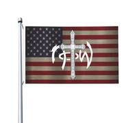 Drapeaux Personnalisé Jésus N'Est Pas De Ce Monde Drapeau De Jardin Polyester Drapeau Extérieur Pour Décoration D'Halloween, Cadeau D'Anniversaire, Décoration D'Intérieur, 90X150cm