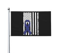 Drapeaux Personnalisé Sensibilisation À La Lutte Contre Le Cancer Du Côlon Drapeau De Jardin Diversité Drapeau Extérieur Pour Cadeau De Noë, Décoration D'Halloween, 90X150cm